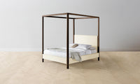 The Thompson Canopy Bed - Performance Woven Chenille Desert