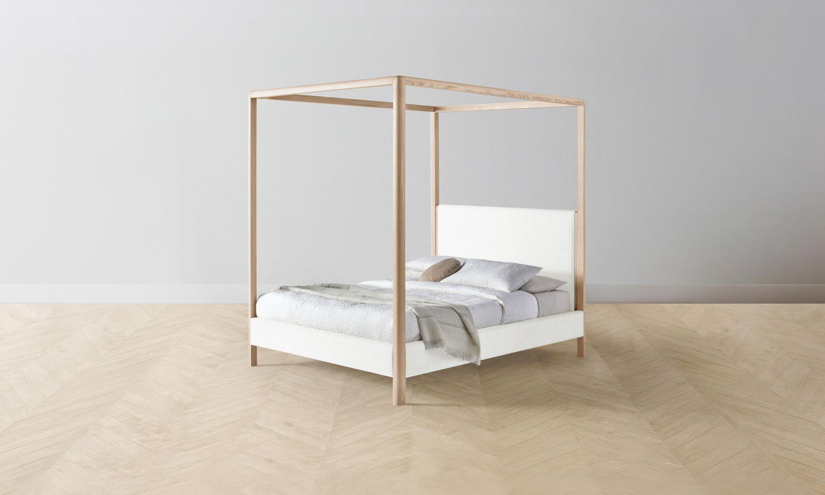 The Thompson Canopy Bed - Performance Woven Chenille Lace