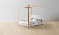 The Thompson Canopy Bed - Performance Woven Chenille Steel