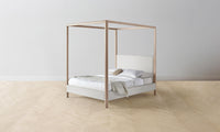 The Thompson Canopy Bed - Performance Woven Chenille Steel