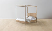 The Thompson Canopy Bed - Tuscan Leather Camel