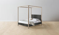 The Thompson Canopy Bed - Tuscan Leather Seal