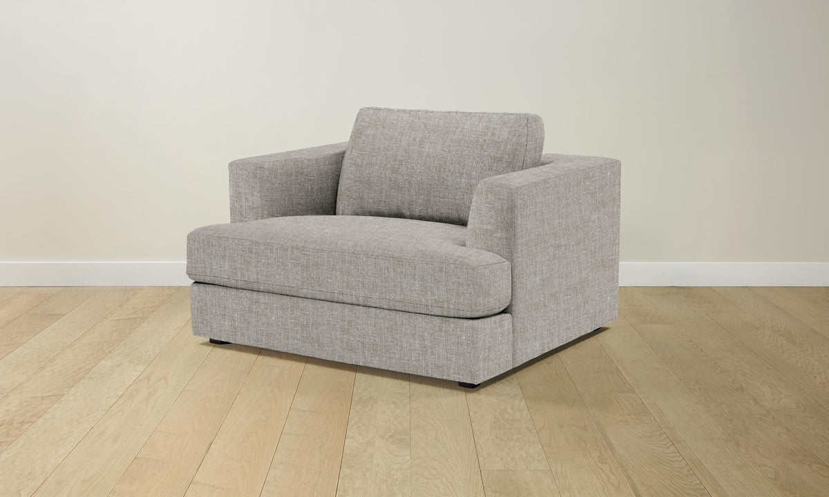 The Varick Chair-and-a-Half - Heritage Belgian Linen Agate