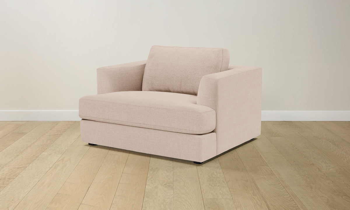 The Varick Chair-and-a-Half - Heritage Belgian Linen Petal