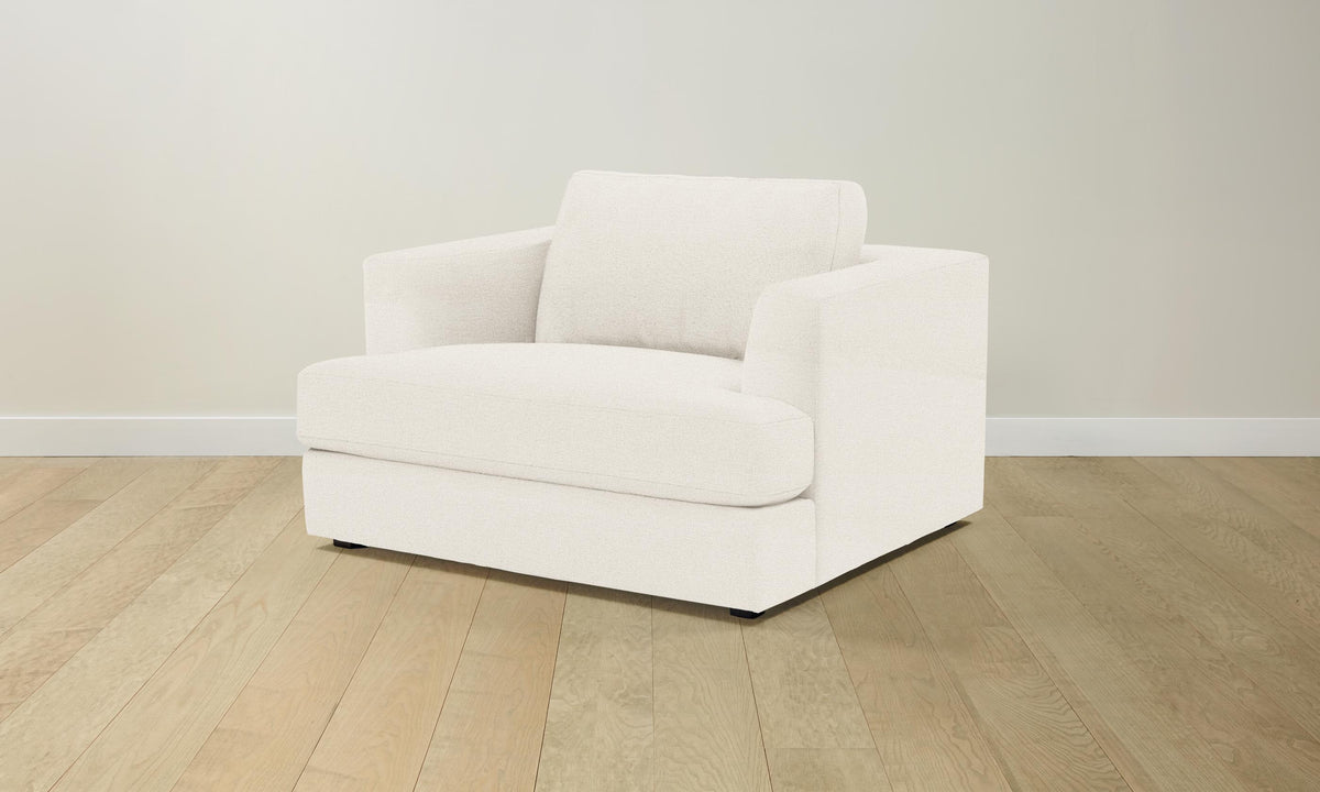 The Varick Chair-and-a-Half - Performance Bouclé Polar
