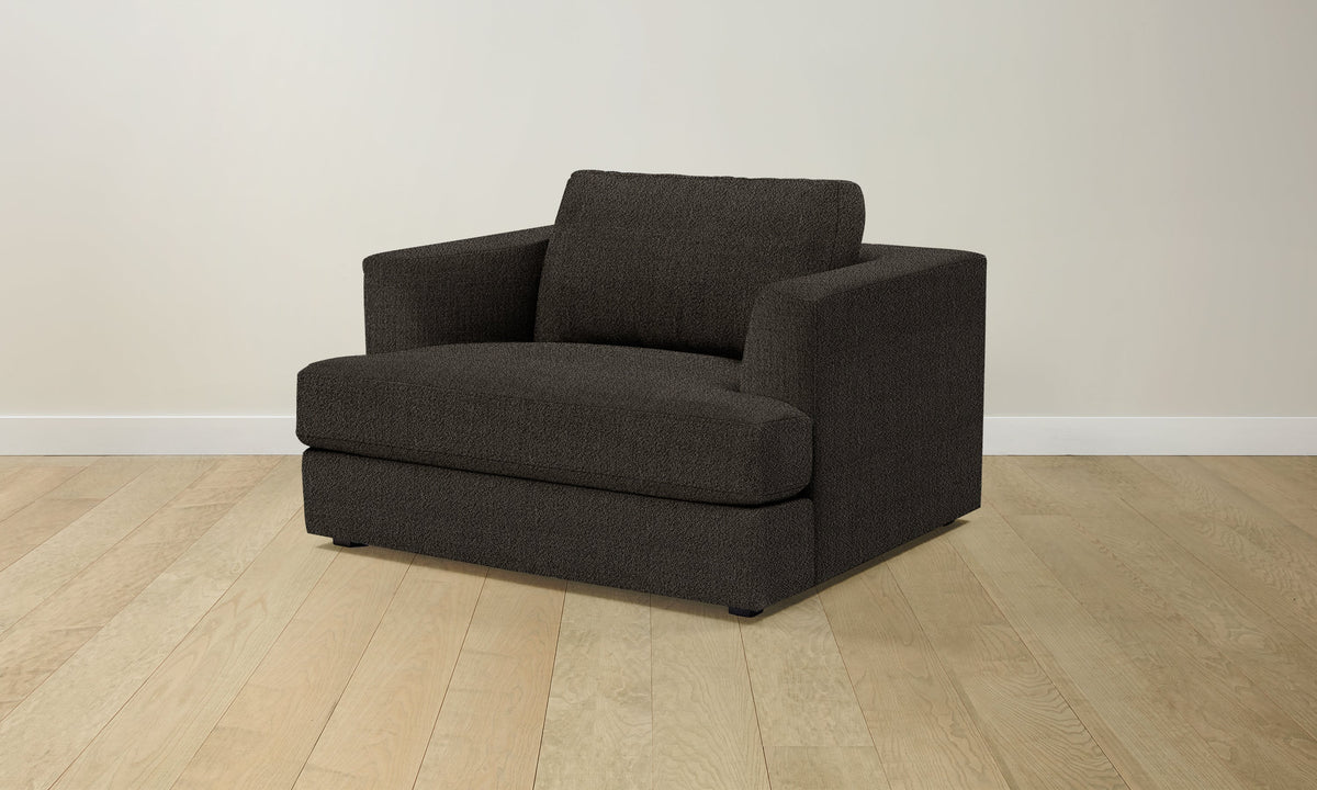 The Varick Chair-and-a-Half - Performance Textural Weave Root