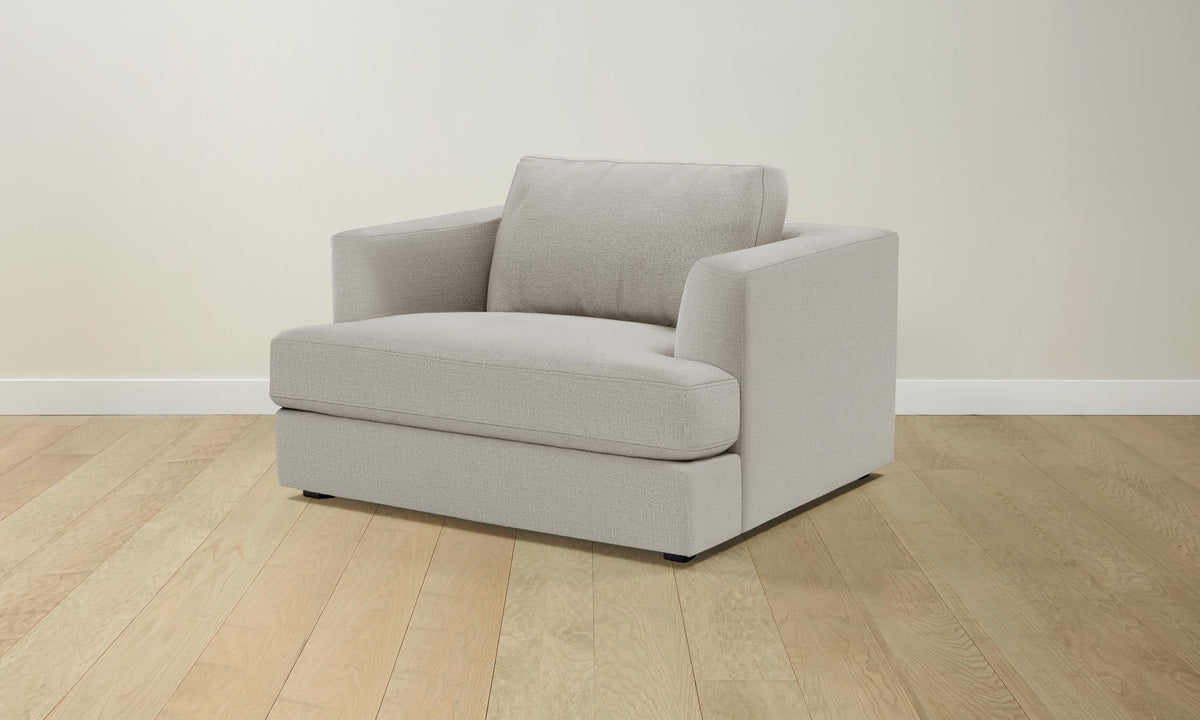 The Varick Chair-and-a-Half - Performance Linen Weave Beige