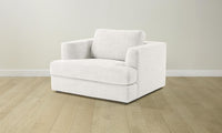 The Varick Chair-and-a-Half - Performance Textured Tweed Snow