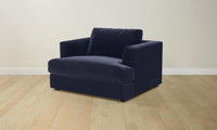 The Varick Chair-and-a-Half - Performance Velvet Midnight