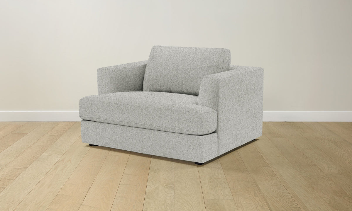 The Varick Chair-and-a-Half - Woolen Bouclé Cliff