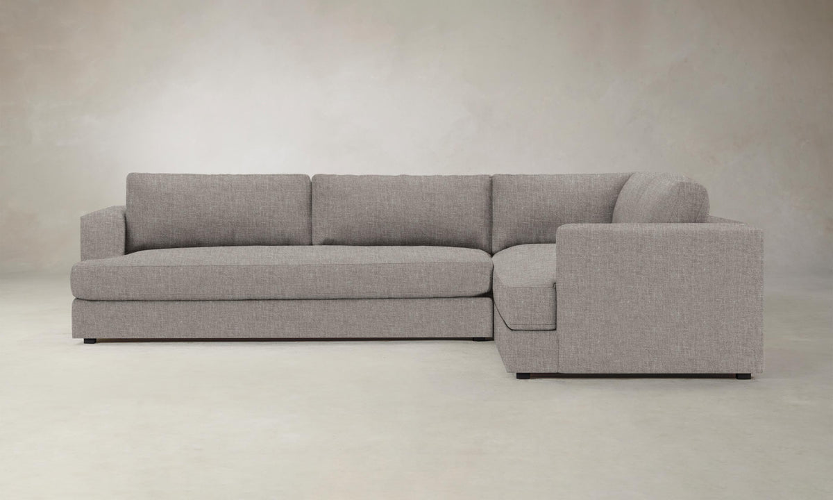 The Varick Sectional - Heritage Belgian Linen Agate