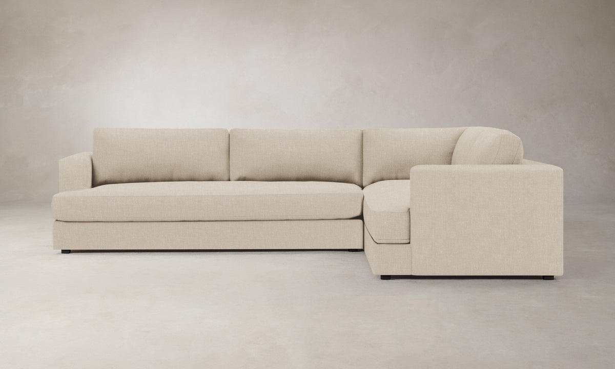 The Varick Sectional - Heritage Belgian Linen Husk