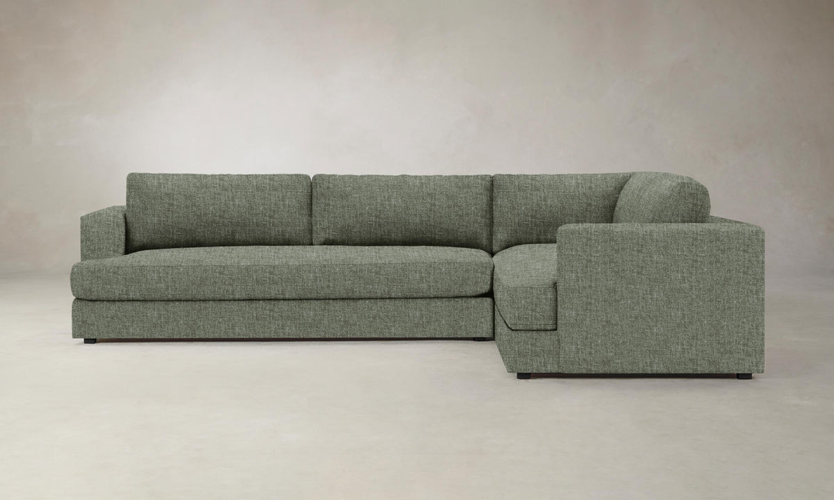 The Varick Sectional - Heritage Belgian Linen Thyme