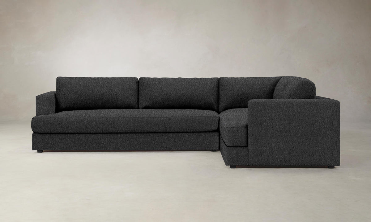 The Varick Sectional - Italian Bouclé Storm