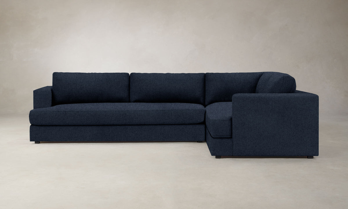 The Varick Sectional - Italian Brushed Wool Harbor