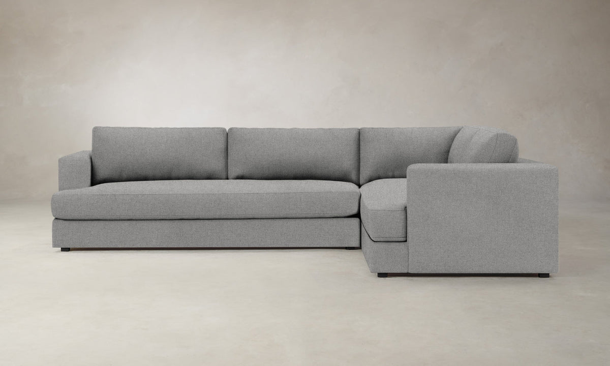 The Varick Sectional - Italian Brushed Wool Moon