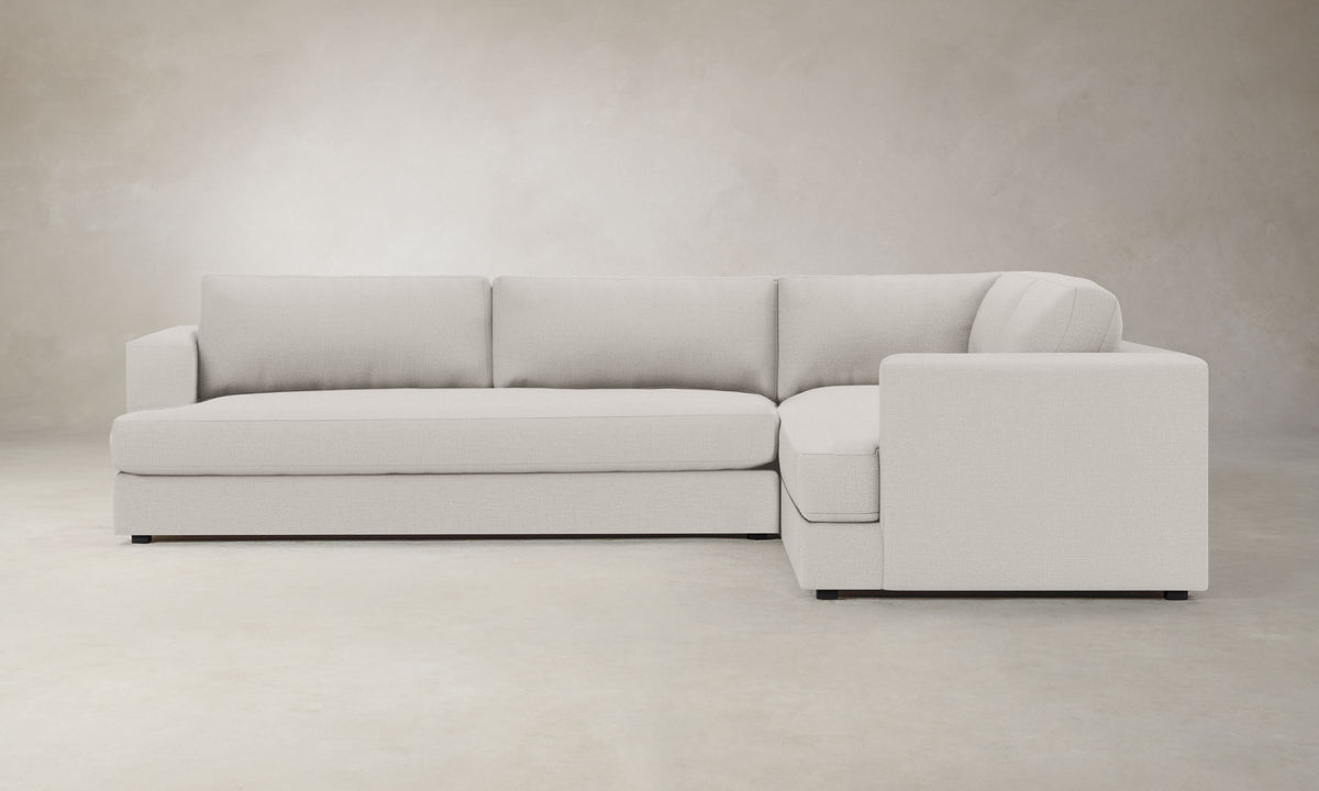 The Varick Sectional - Italian Brushed Wool Vanilla