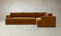 The Varick Sectional - Mohair Brown Sugar