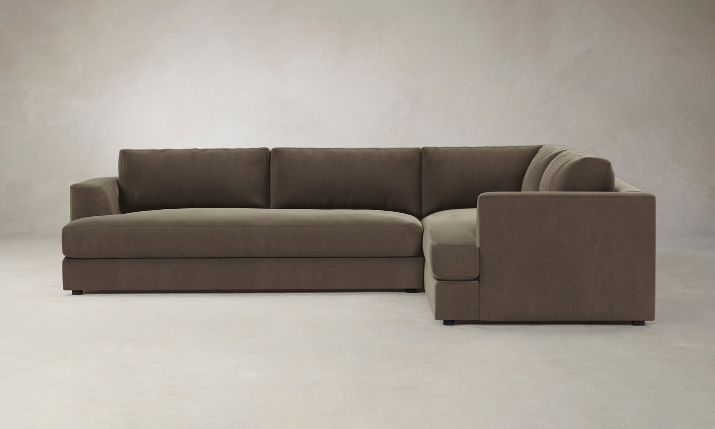 The Varick Sectional - Mohair Mink