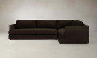 The Varick Sectional - Nubuck Leather Espresso