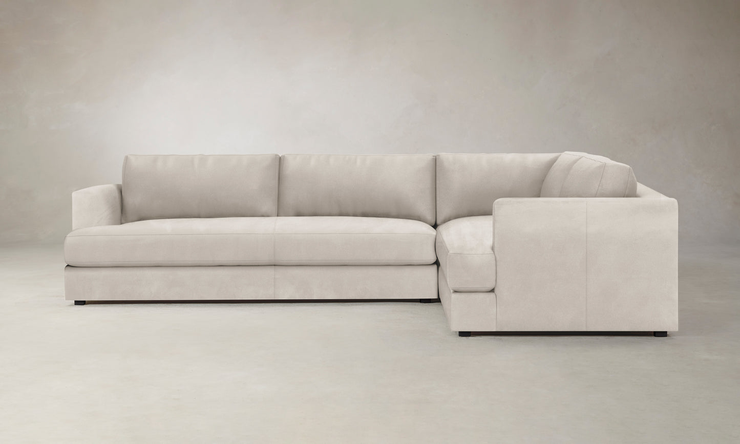 The Varick Sectional - Nubuck Leather Sail