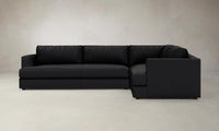 The Varick Sectional - Pebbled Leather Ink