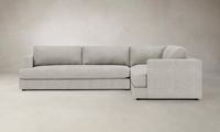 The Varick Sectional - Performance Melange Weave Flint