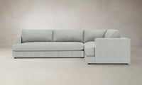 The Varick Sectional - Performance Melange Weave Seaglass