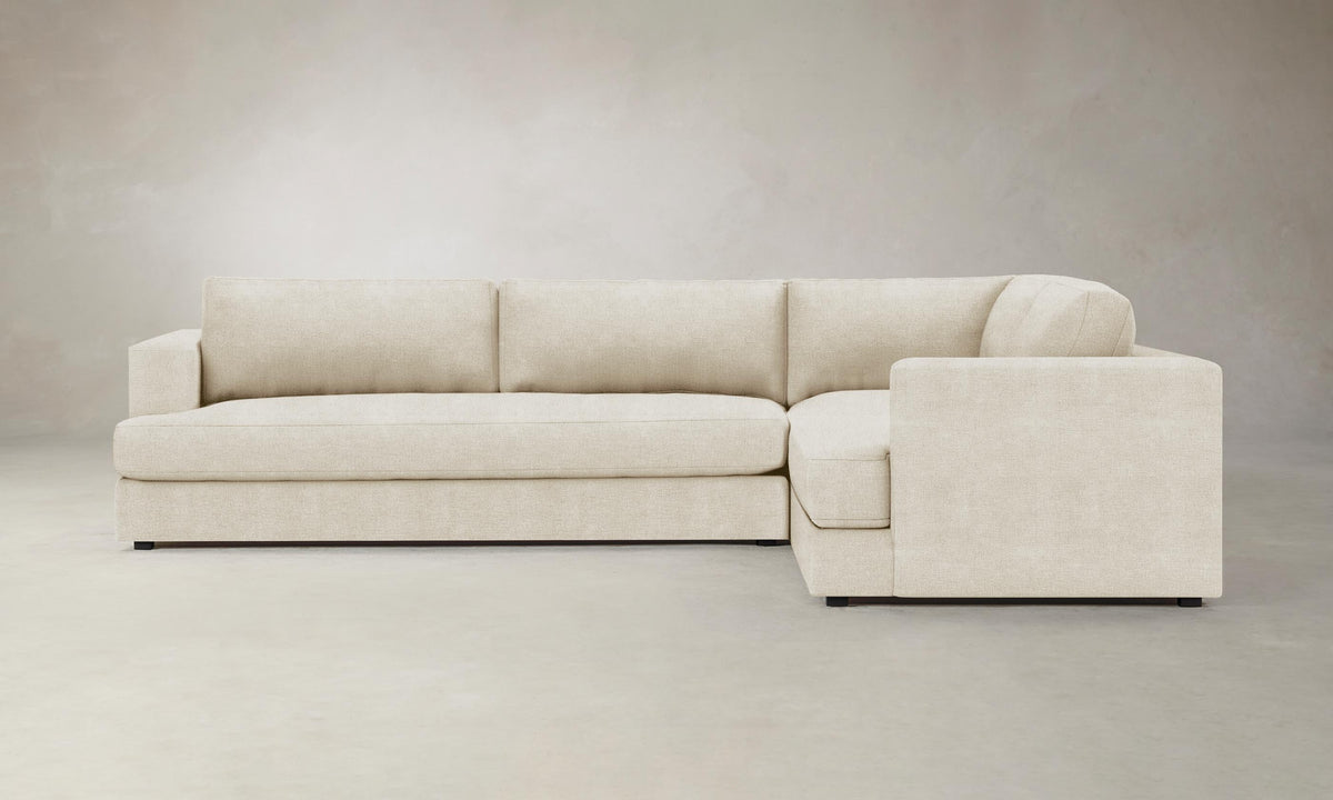 The Varick Sectional - Performance Mélange Weave Shell