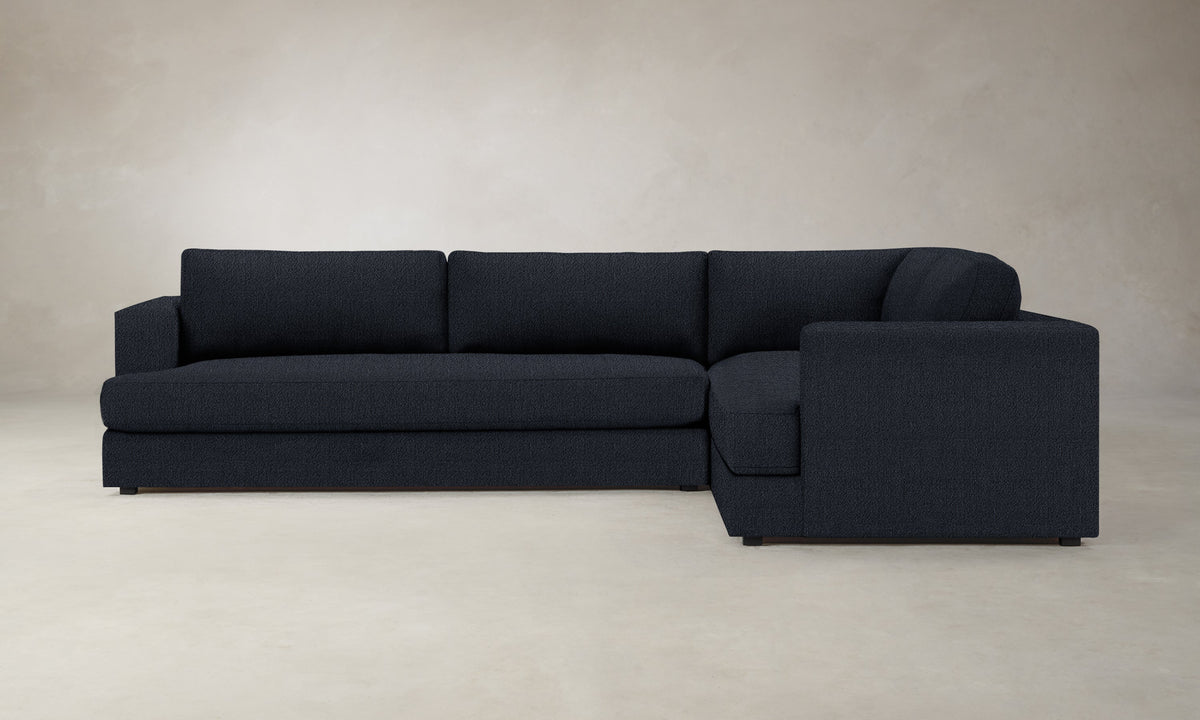 The Varick Sectional - Performance Textural Weave Marina