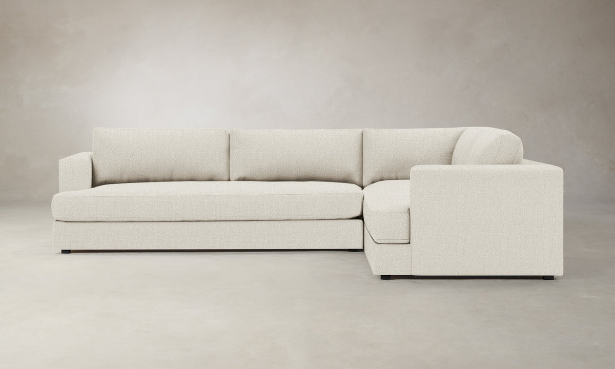 The Varick Sectional - Performance Textural Weave Wisp