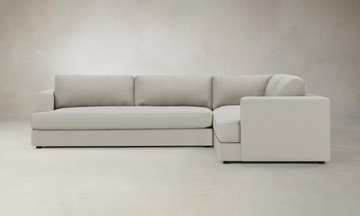 The Varick Sectional - Performance Linen Weave Beige