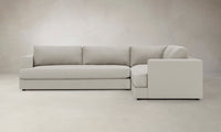 The Varick Sectional - Performance Textured Linen Flax