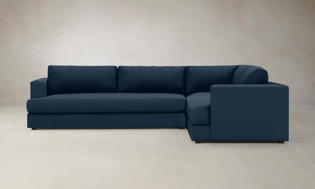 The Varick Sectional - Performance Linen Weave Bay
