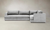 The Varick Sectional - Performance Textured Tweed Alpine