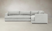 The Varick Sectional - Performance Textured Tweed Dove