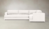 The Varick Sectional - Performance Textured Tweed Snow