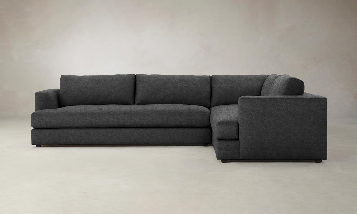 The Varick Sectional - Performance Tweed Char