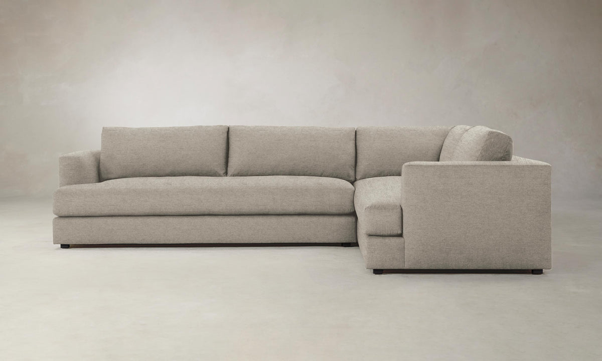 The Varick Sectional - Performance Tweed Oatmeal