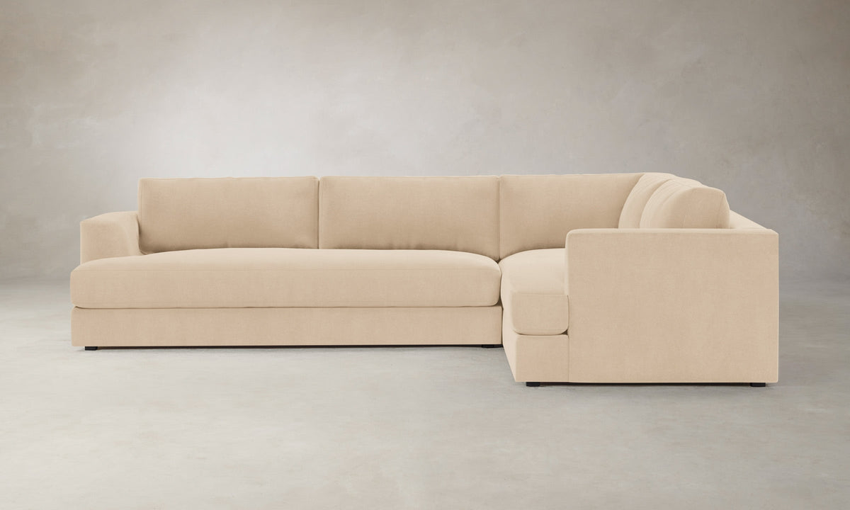 The Varick Sectional - Performance Velvet Butter