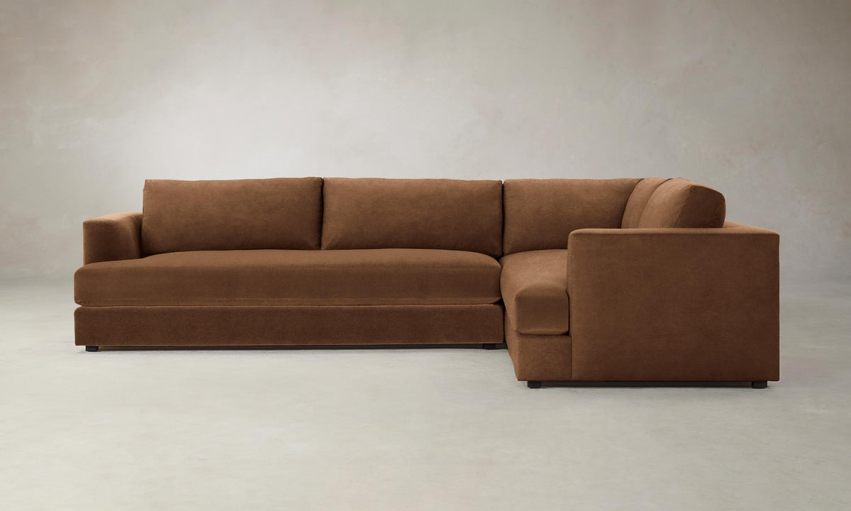 The Varick Sectional - Performance Velvet Cider