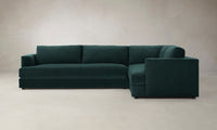 The Varick Sectional - Performance Velvet Emerald