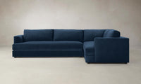 The Varick Sectional - Performance Velvet Sapphire