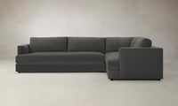 The Varick Sectional - Performance Velvet Slate