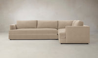 The Varick Sectional - Performance Velvet Taupe