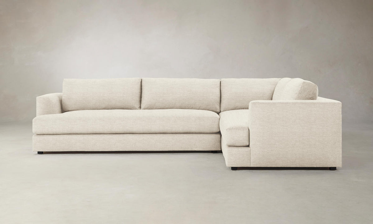The Varick Sectional - Performance Woven Chenille Desert
