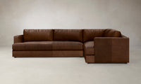 The Varick Sectional - Tuscan Leather Bourbon