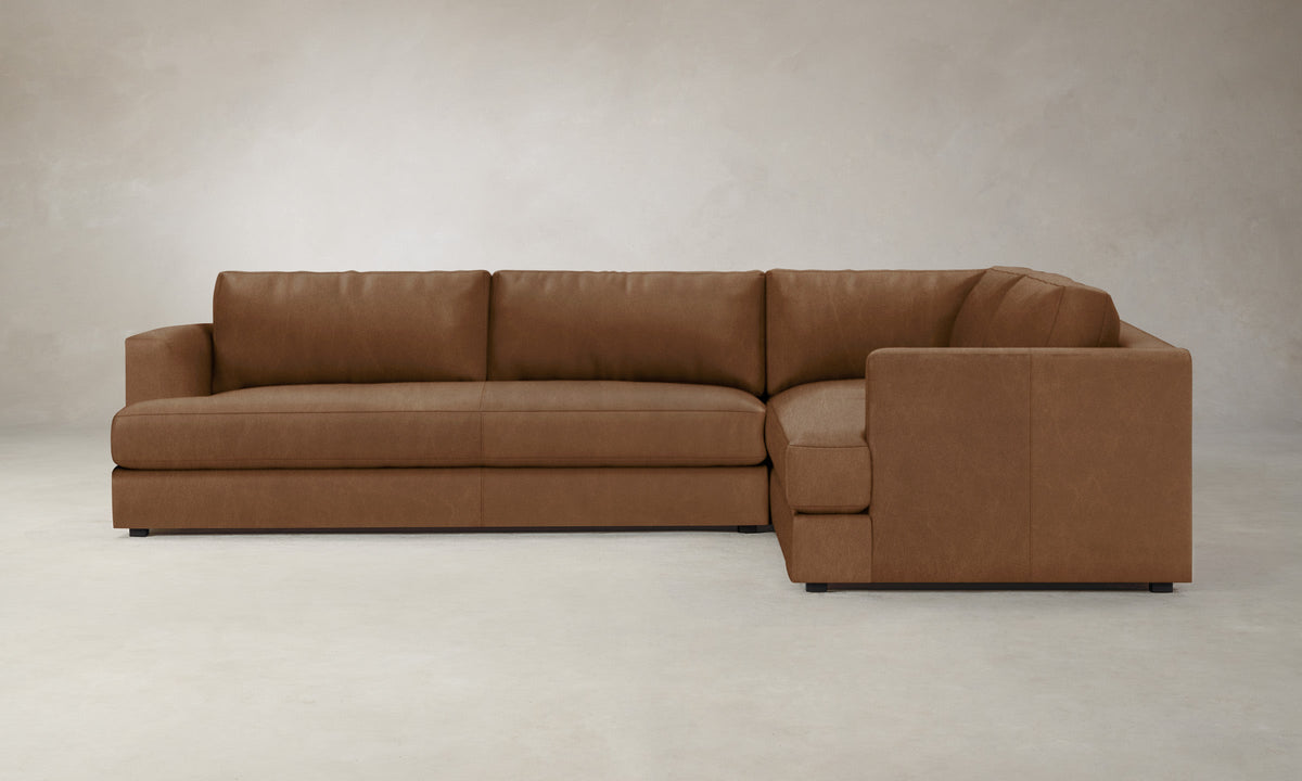 The Varick Sectional - Tuscan Leather Cognac
