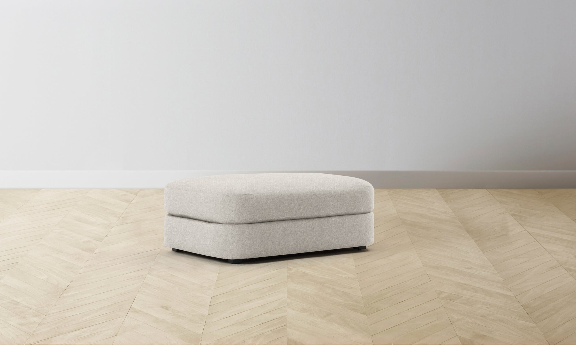 The Varick Ottoman - Merino Dusk