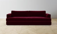 The Varick Sectional - Mohair Crimson